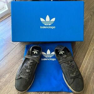 NIB BALENCIAGA+ADIDAS Stan Smith Distressed Leather Sneakers